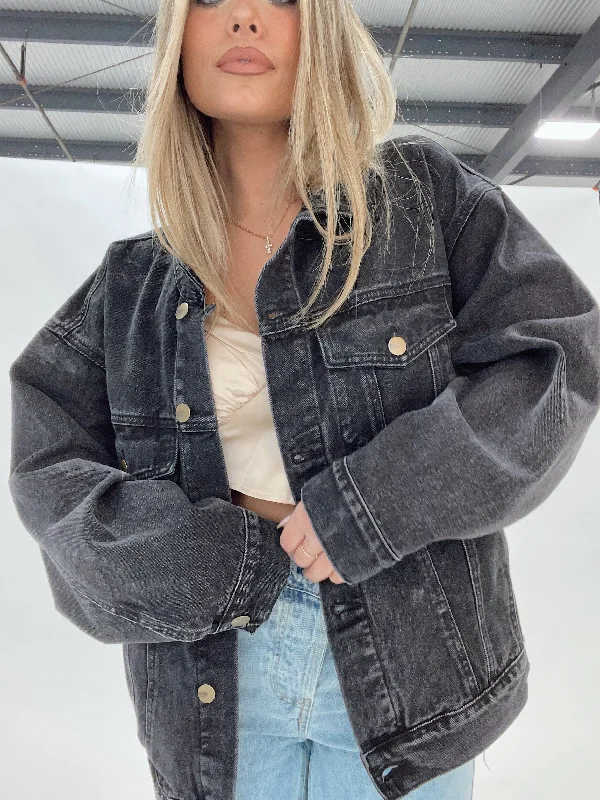 Black Oversized Claudia Jacket