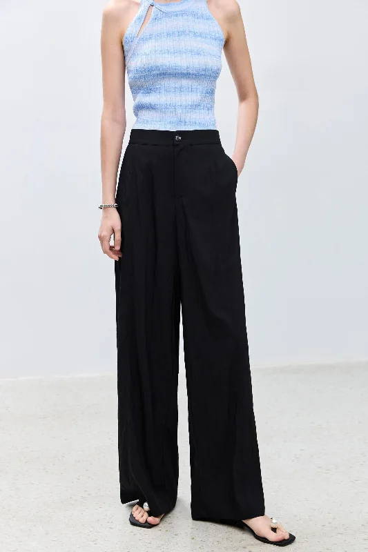 LILY Minimalist Versatile Slim Straight-Leg Wide Pants