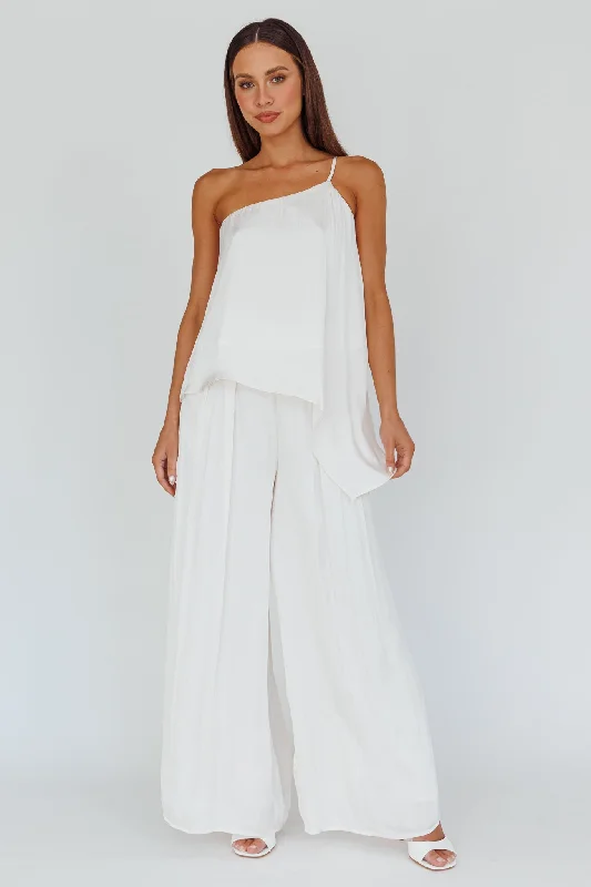 Pollina Wide Leg Pants Cream