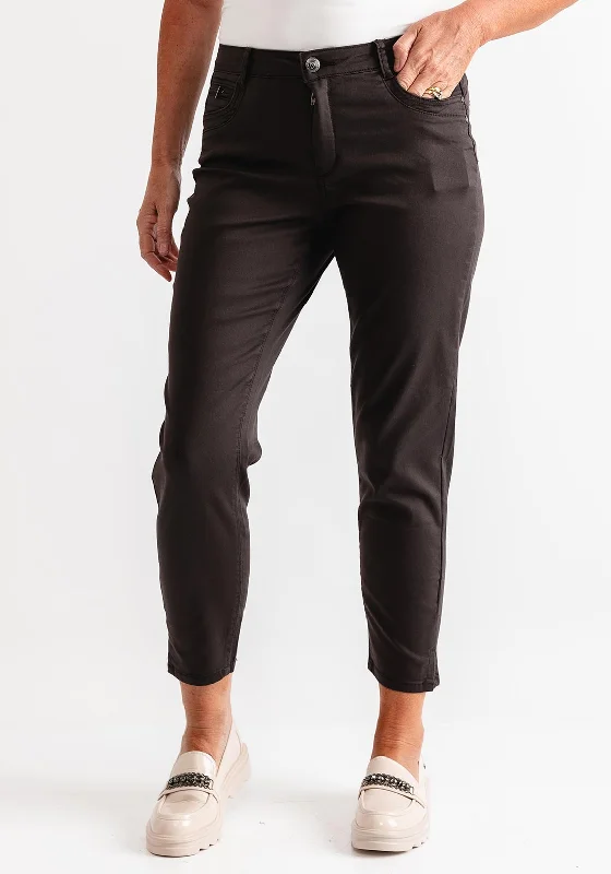 CRO Jeans Suzanne 7/8 Length Jeans, Dark Grey