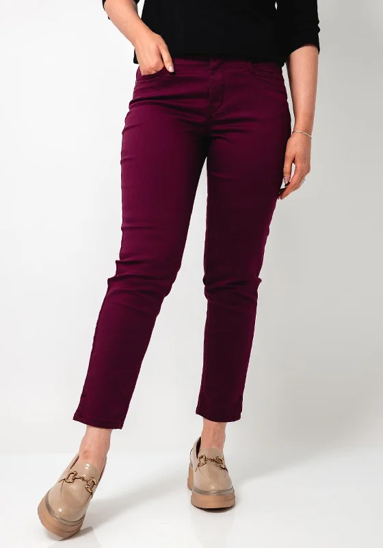 CRO Jeans Suzanne 7/8 Length Jeans, Plum