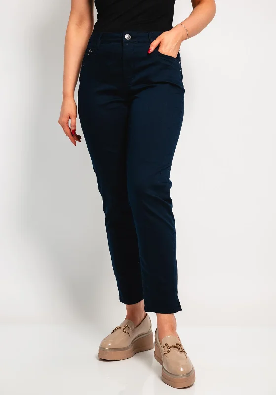 CRO Jeans Suzanne 7/8 Length Jeans, Navy