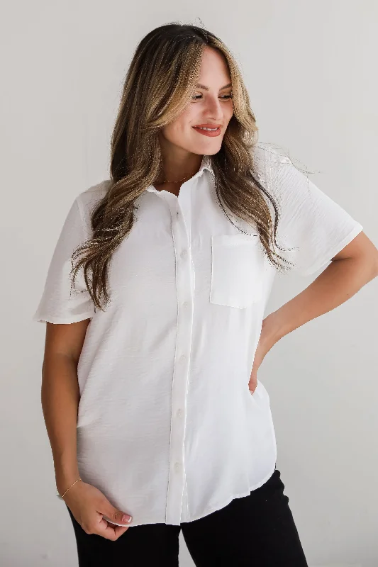 FINAL SALE - Kayla Button-Up Blouse - DU DEAL