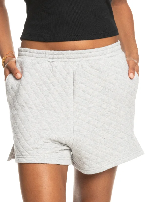 Surf Break Elasticated Lounge Shorts - Heritage Heather