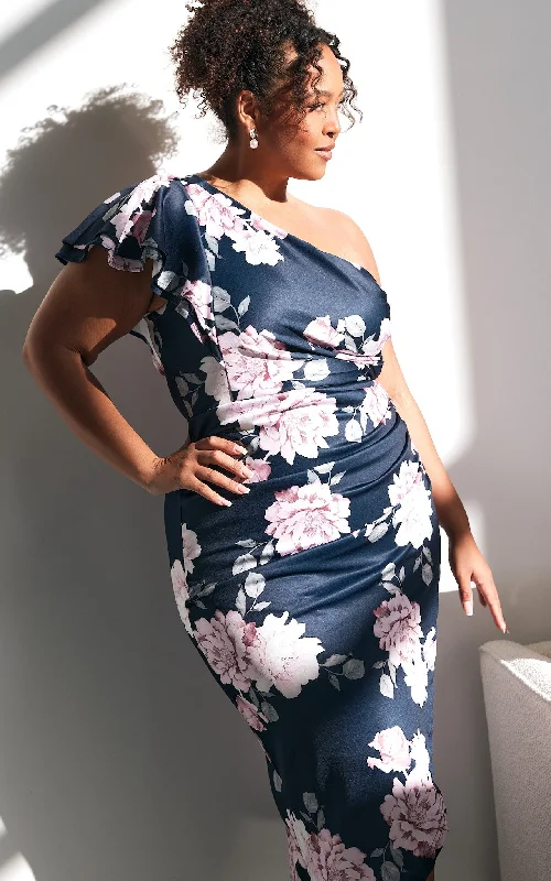 Jace Midi Dress - Navy Floral