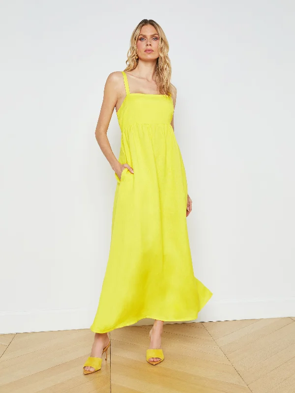 Jessamy Linen-Blend Maxi Dress