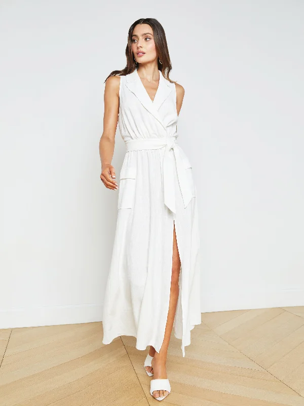 Mayer Linen-Blend Maxi Dress