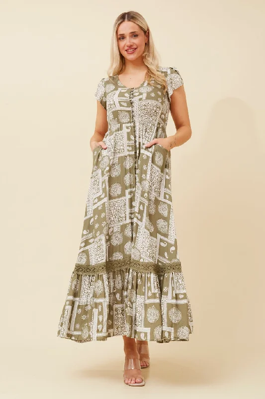 MOROCCO PATHWORK PRINT DRESS