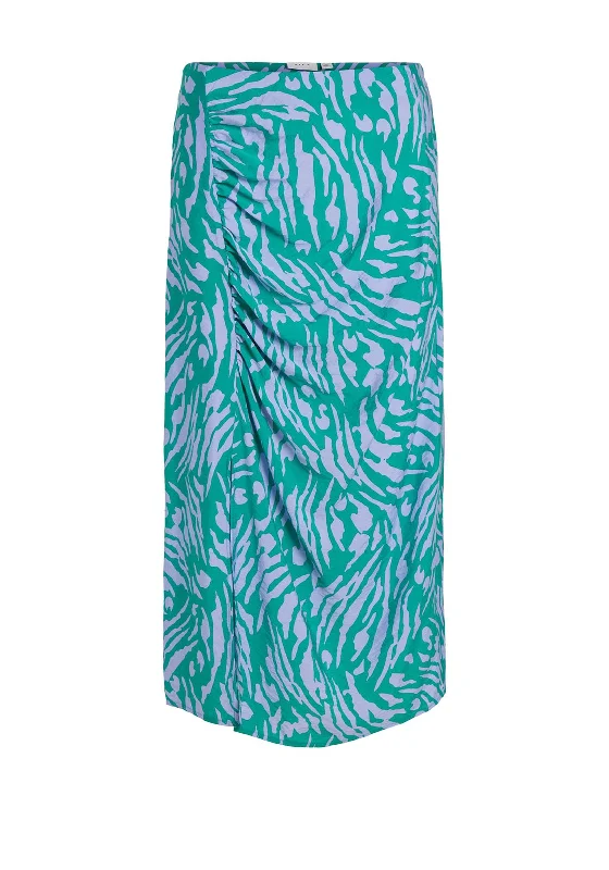 Vila Dogma Print Midi Skirt, Alhambra