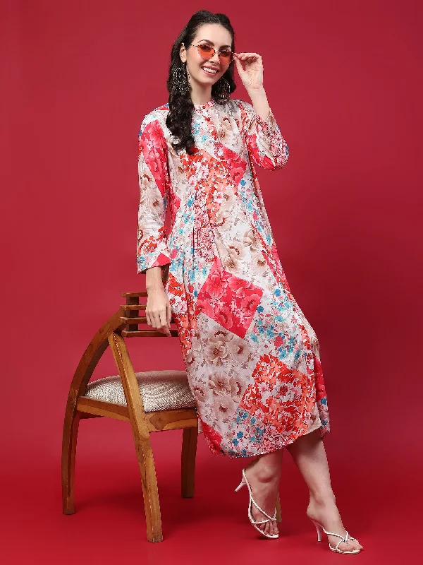 Women Multicolor Floral Printed Dress