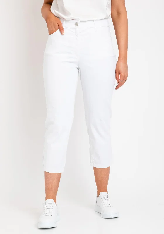 Zerres Cora Cropped Slim Comfort Jeans, White