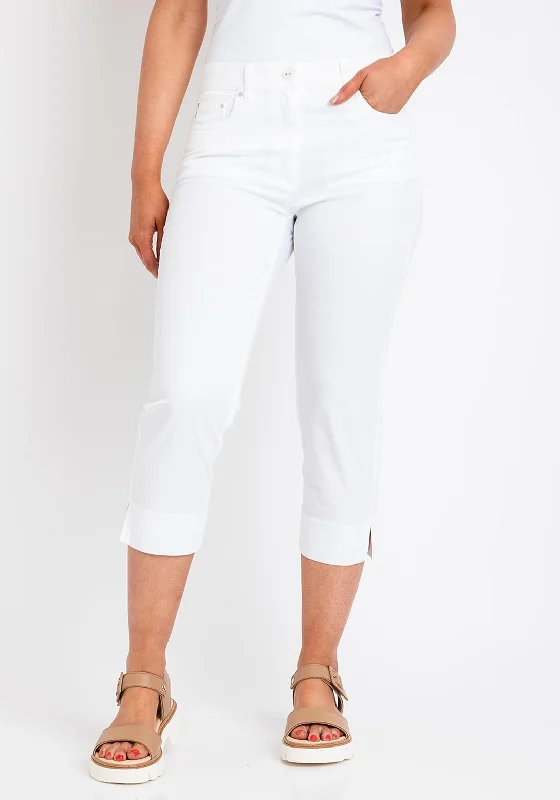 Zerres Cora Cropped Slim Comfort Jeans, White