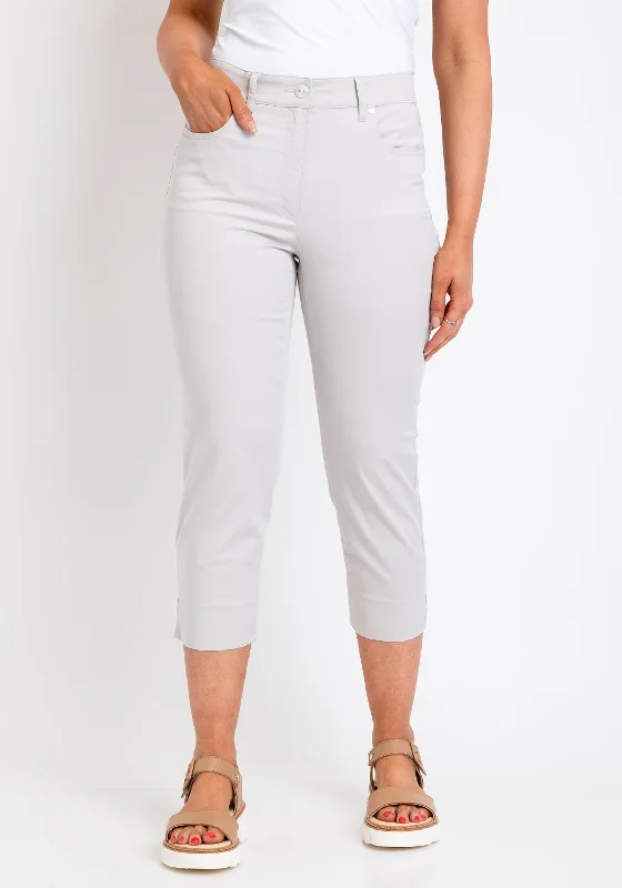 Zerres Cora Cropped Slim Comfort Jeans, Silver