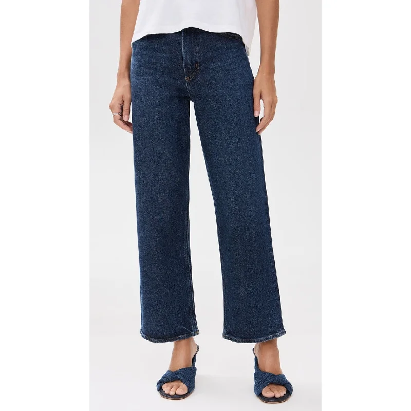 AGOLDE Women's Ren High Rise Wide Leg Jeans Echo