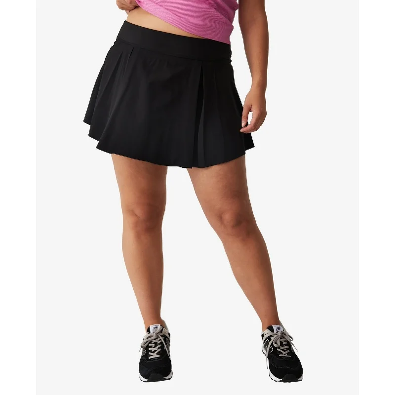 COTTON ON Women's Active Pleat Tennis Skirt Black Size 20W