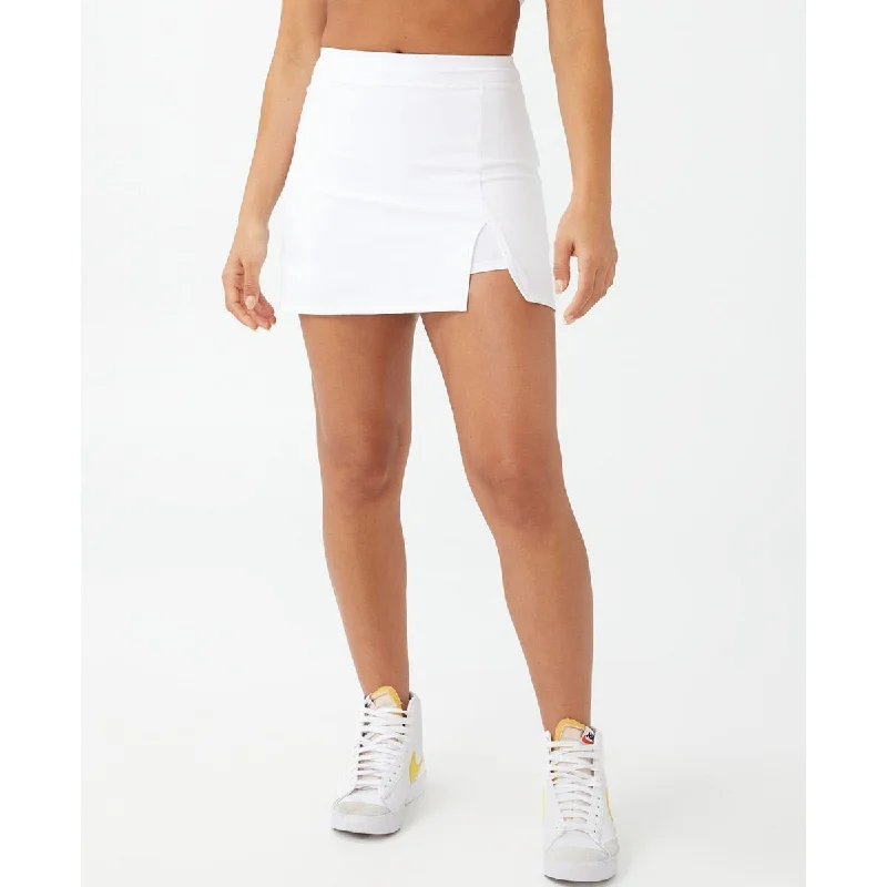 COTTON ON Women's Smoothing Basketball Skirt White Size X-Large