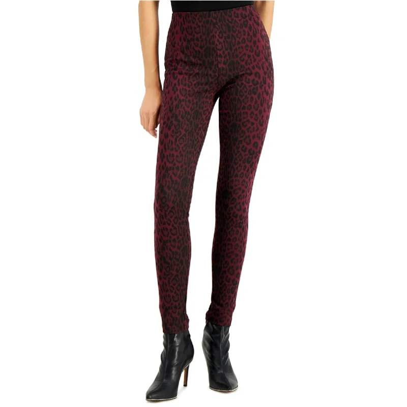 I-N-C Womens Animal Print Casual Trouser Pants