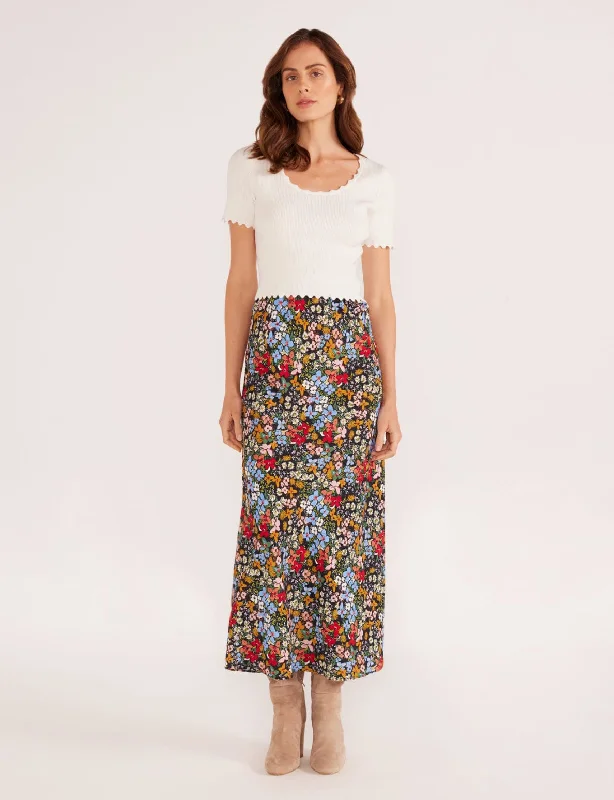 Josie Bias Midi Skirt