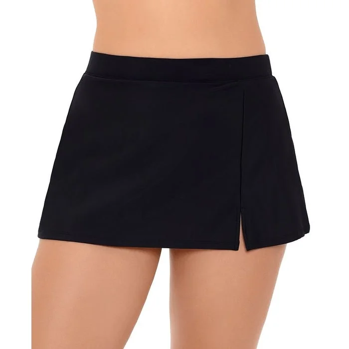 Swim Solutions Women's Swim Skirt Swimsuit Black Size 10