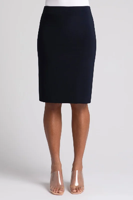 Tube Skirt Midi | Navy