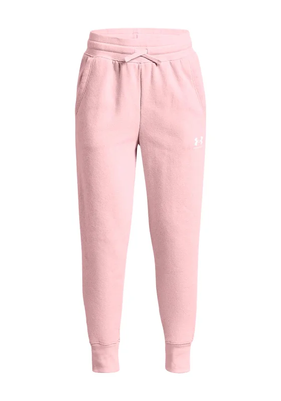 Under Armour Girls Rival Fleece Joggers, Pink