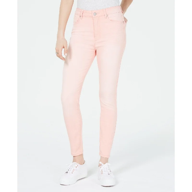 Celebrity Women's Pink Juniors' Colored Skinny Ankle Jeans Pink Size 13