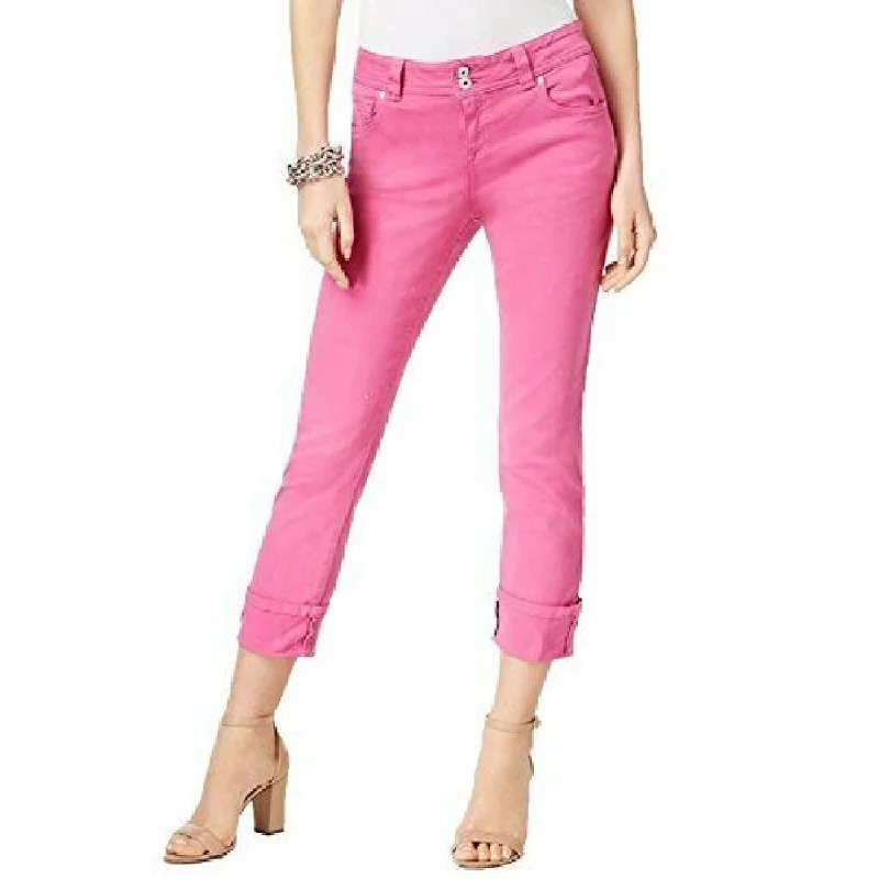 INC International Concepts Women's Cropped Jeans Pink Size 6"