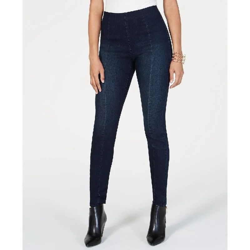 INC International Concepts Women's Petite Pull-On Skinny Jeans Blue Size 2P