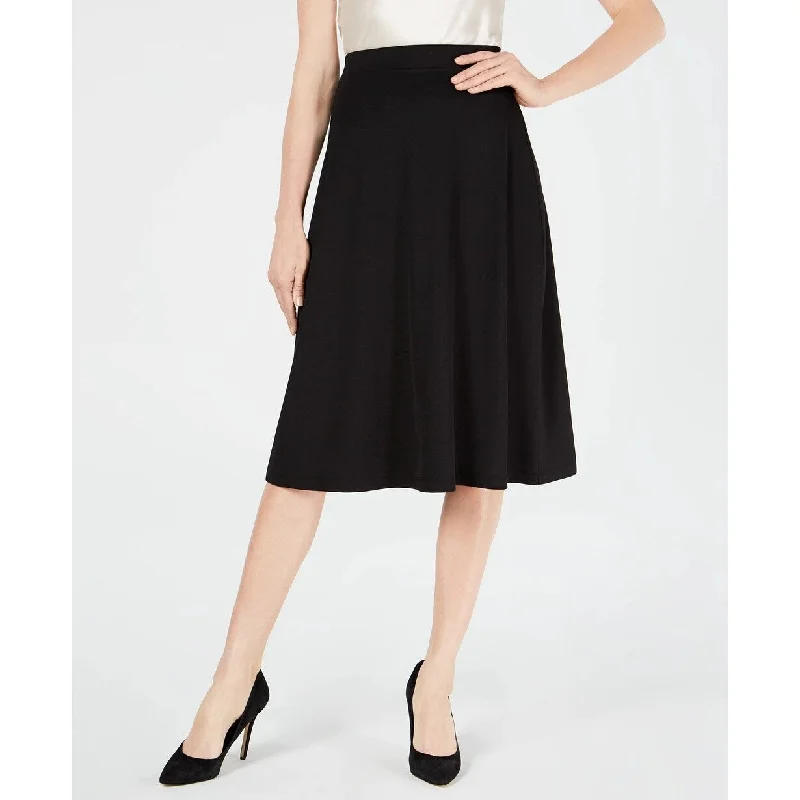 Kasper Women's A Line Midi Skirt Black Size X-Large