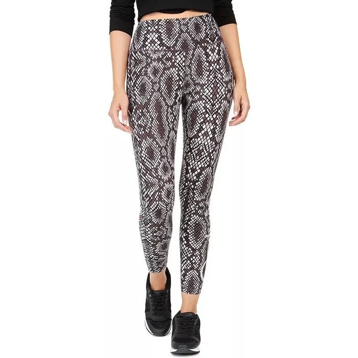 Calvin Klein Women's Performance Mamba Printed Leggings Grey Size XL - X-Large