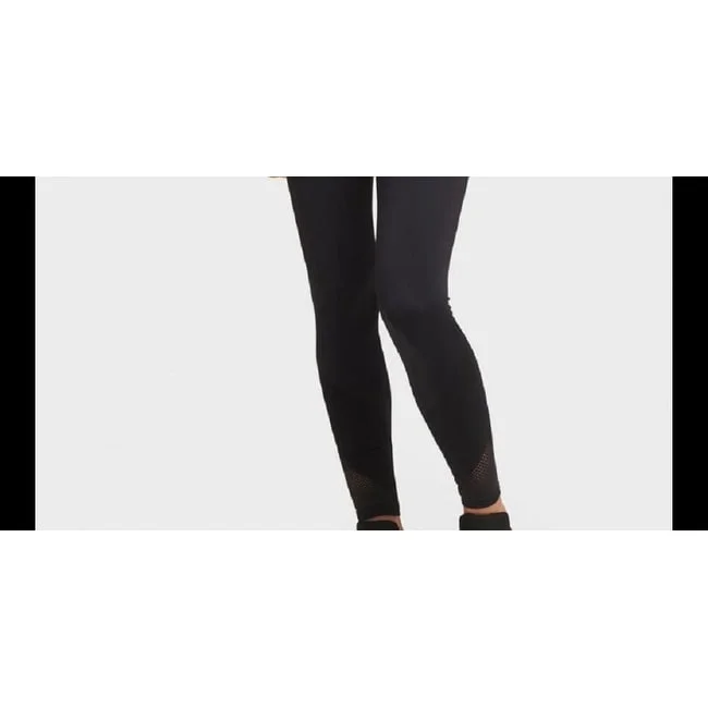 Dkny Women's Sport Velvet Colorblocked High-Waist Leggings Black Size Extra Small