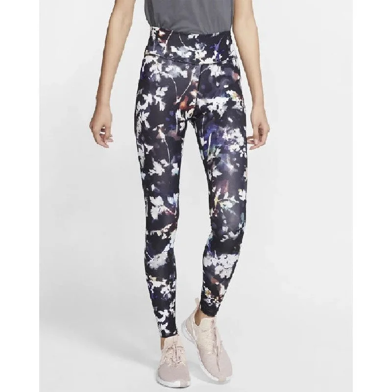 Nike Women's One Printed Leggings White Size Extra Small